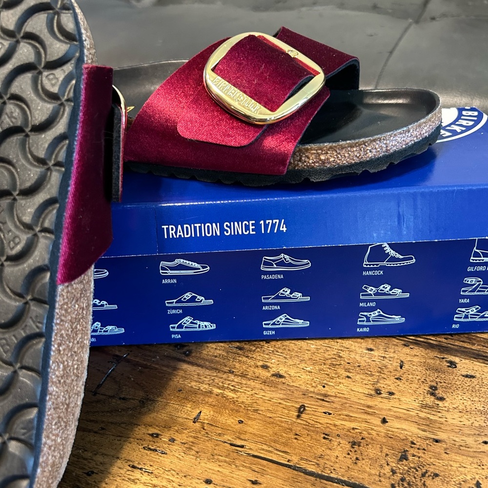 Birkenstock Madrid big buckle rivet logo narrow fit 37